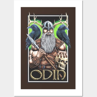 Odin-the Allfather-color no border Posters and Art